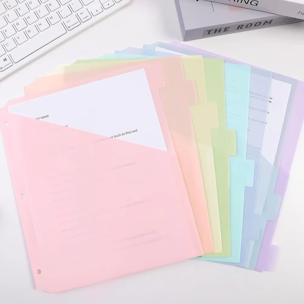 Tab Divider A4 - فواصل ملفات متينة من البلاستيك قابلة