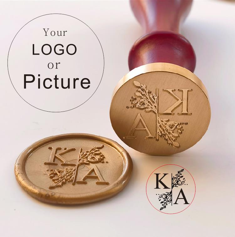 Wax Seal Stamp Set - ختم مخصص ختم من الشمع ختم