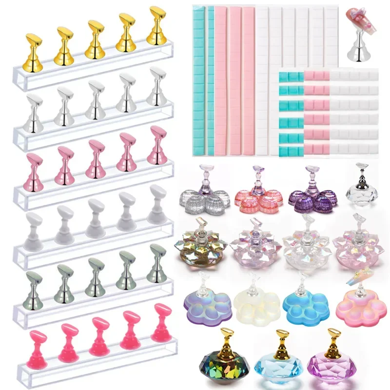 Gel Refill Pack - حامل عرض مغناطيسي لفن الأظافر ،