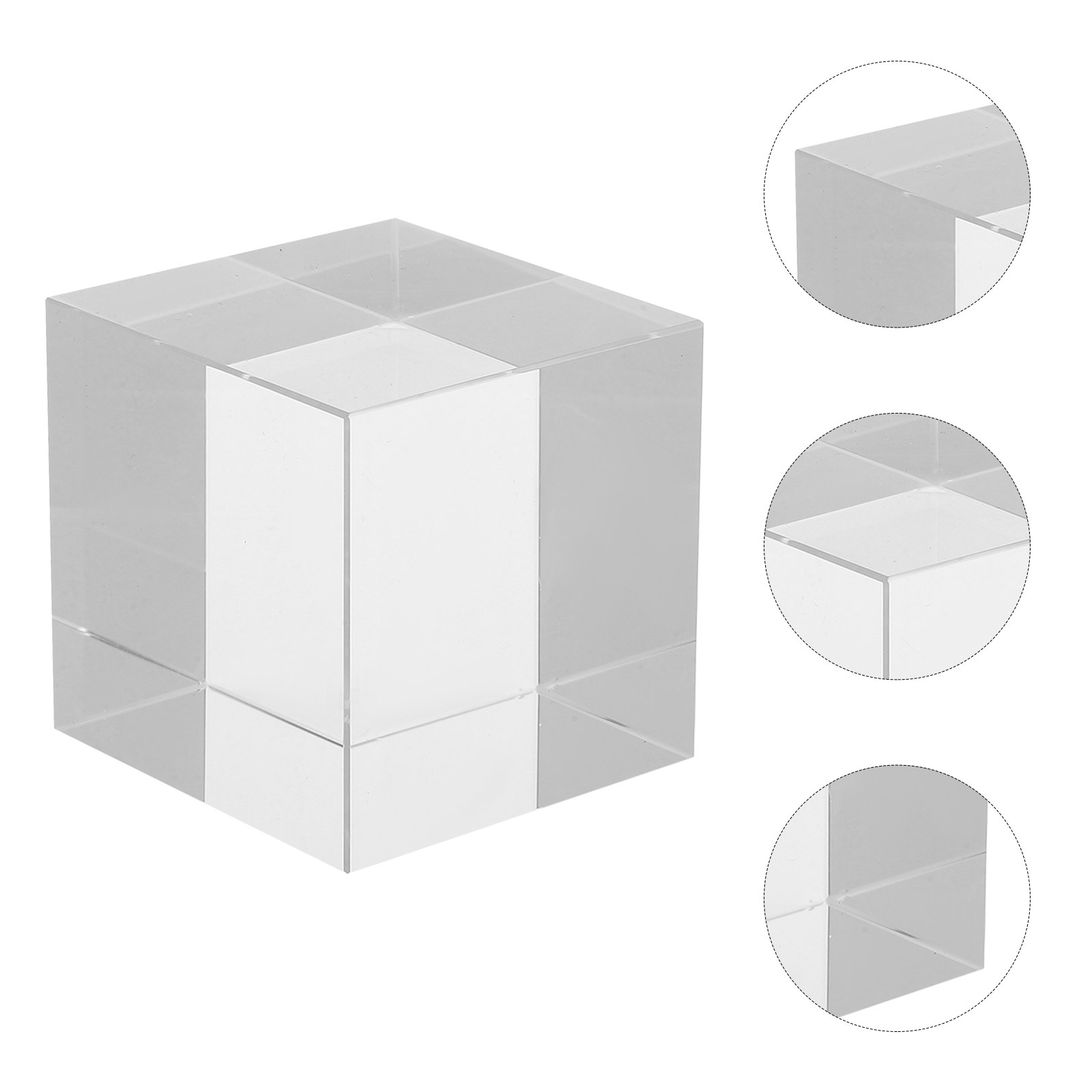 Book Weight Glass - ثقل ورق كريستالي مربع الشكل، مصنوع