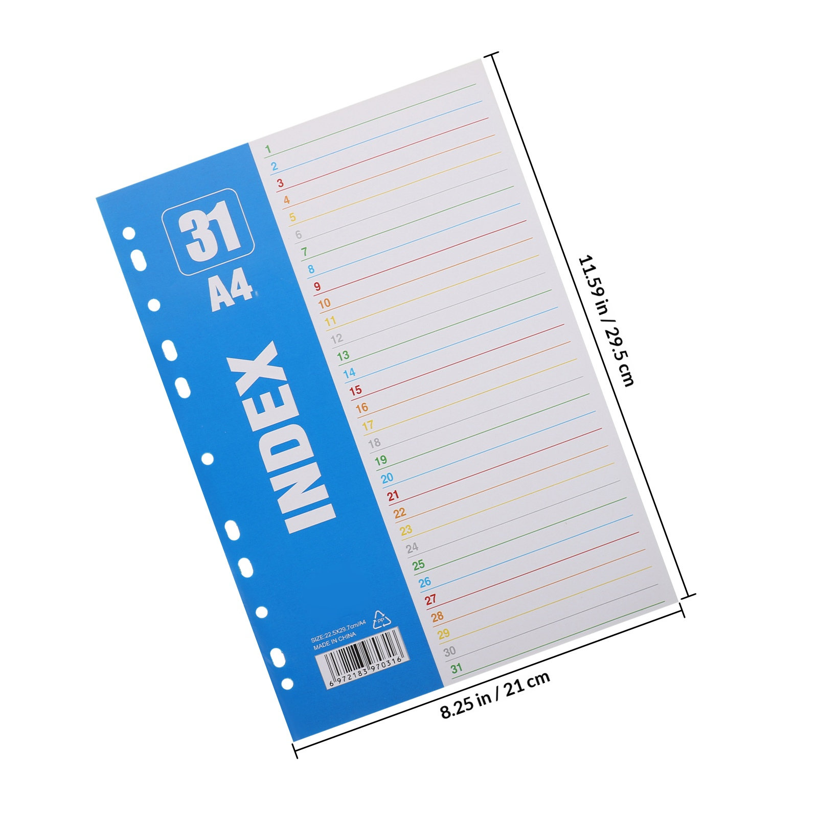 مجموعة واحدة من فواصل الصفحات  - مراجعة Tab Divider A4 وسعره