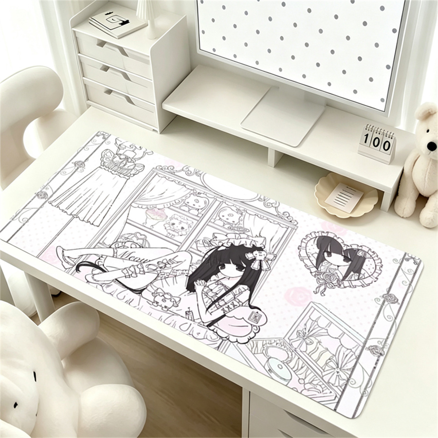 بساط فأرة جلدي بتصميم أنمي، ور - مراجعة Leather Desk Pad وسعره