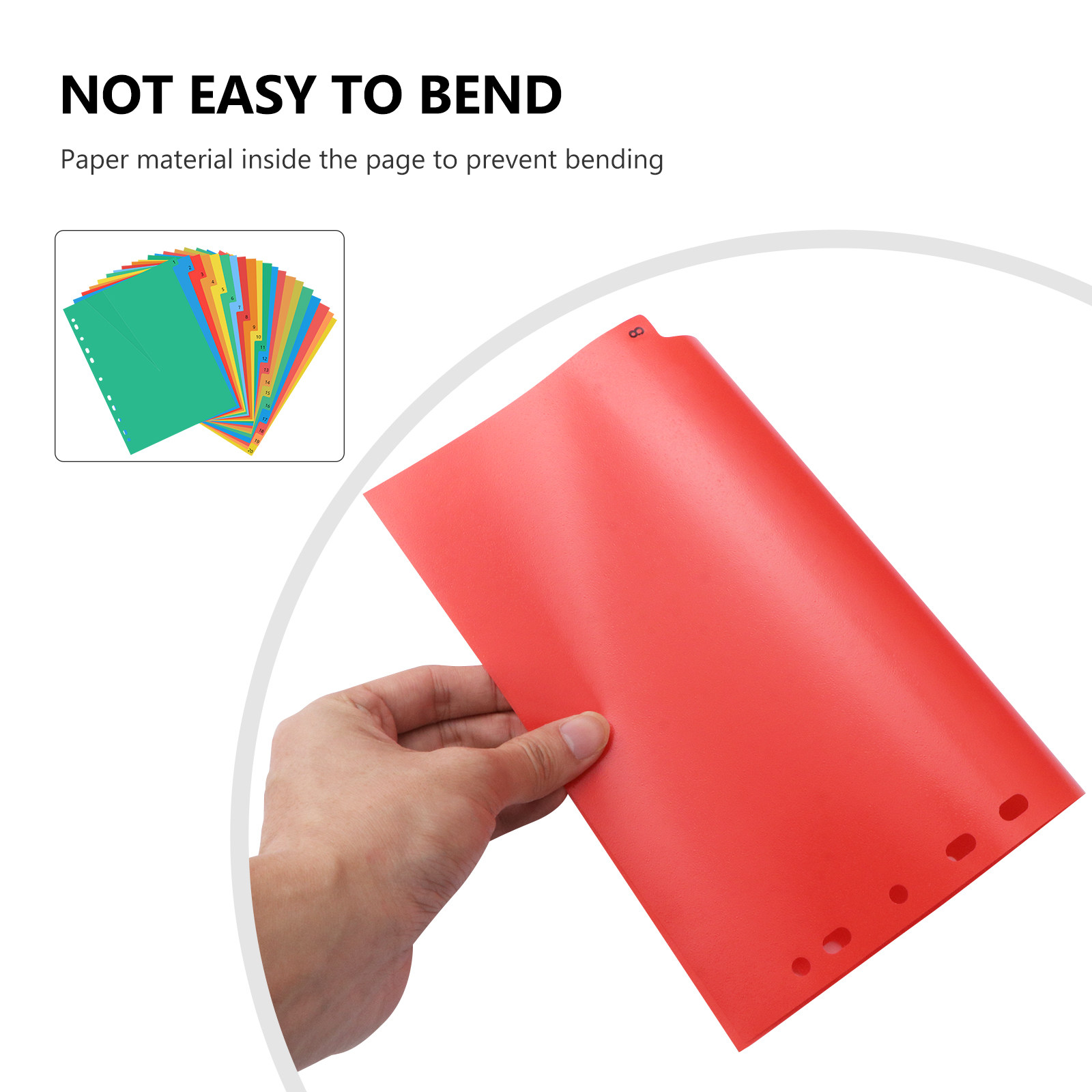 20 صفحة من فواصل الأوراق البلا - مراجعة Tab Divider A4 وسعره