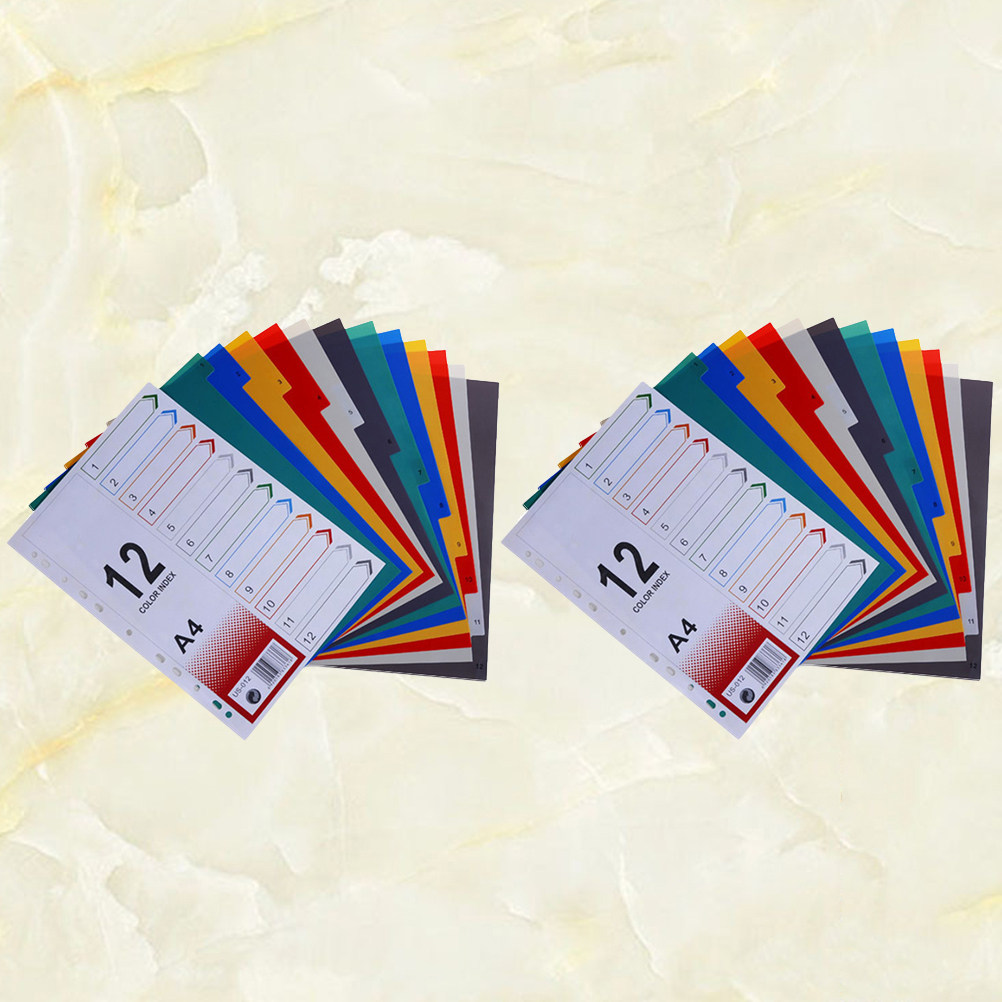 قطعتان من فواصل الأوراق العريض - مراجعة Tab Divider A4 وسعره
